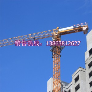 QTZ80平头塔吊5511塔机建筑施工塔式起重机 6吨平头塔机 topless